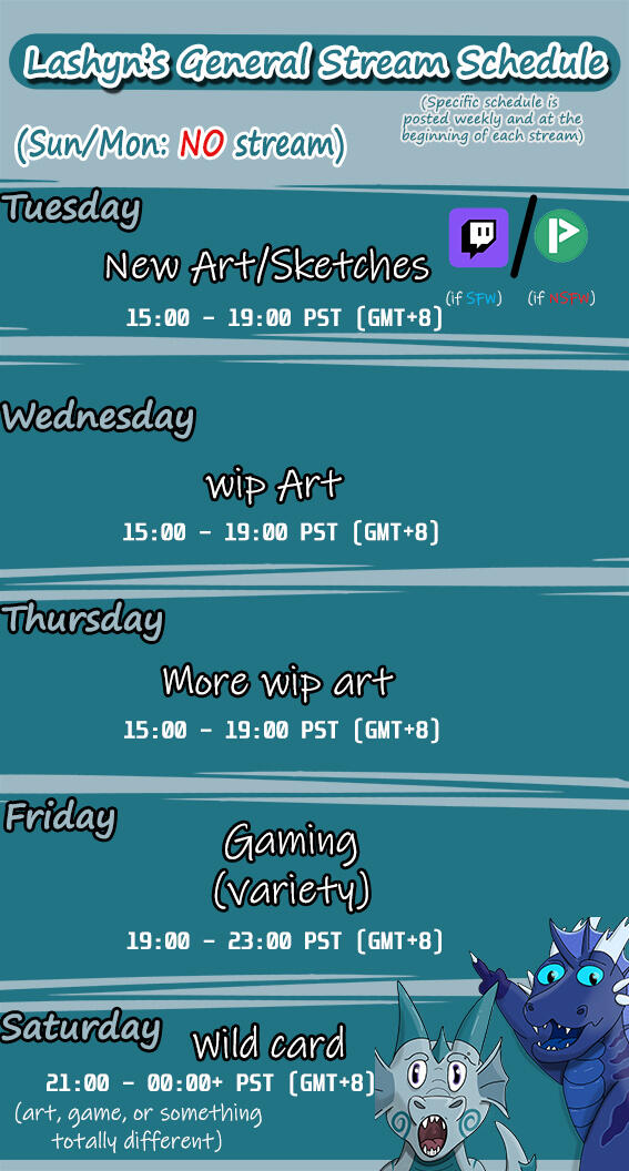 Stream/Work Schedule